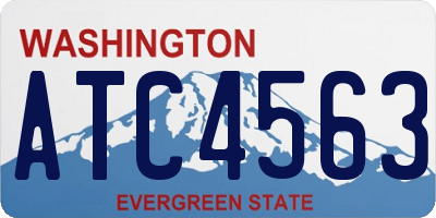 WA license plate ATC4563