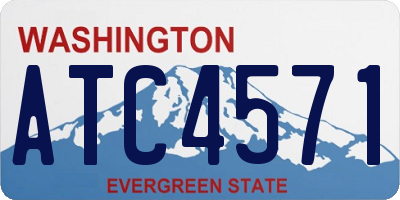 WA license plate ATC4571