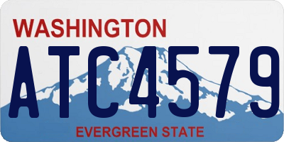 WA license plate ATC4579