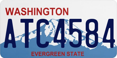 WA license plate ATC4584