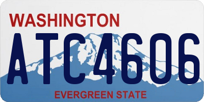 WA license plate ATC4606