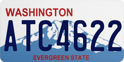 WA license plate ATC4622