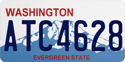 WA license plate ATC4628