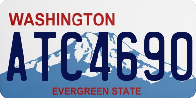 WA license plate ATC4690