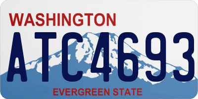 WA license plate ATC4693