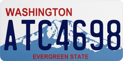 WA license plate ATC4698