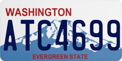 WA license plate ATC4699