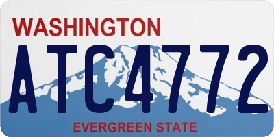 WA license plate ATC4772