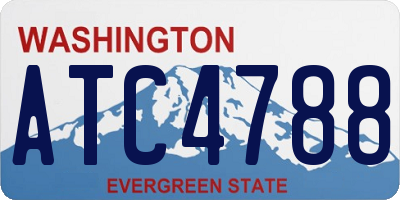 WA license plate ATC4788