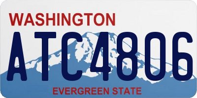 WA license plate ATC4806