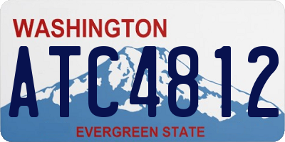 WA license plate ATC4812