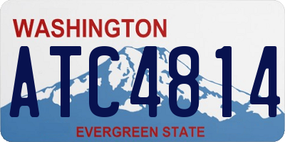 WA license plate ATC4814