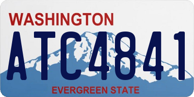 WA license plate ATC4841