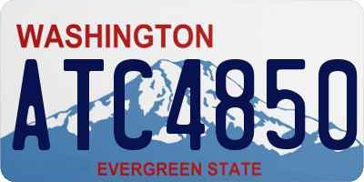 WA license plate ATC4850