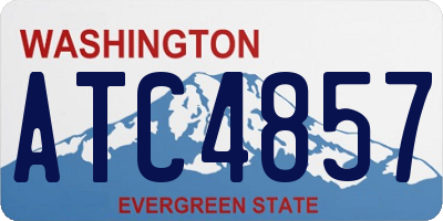 WA license plate ATC4857