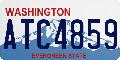 WA license plate ATC4859