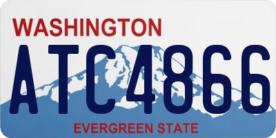 WA license plate ATC4866