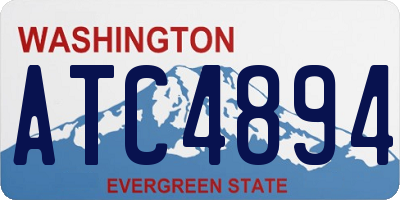 WA license plate ATC4894