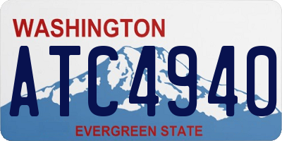 WA license plate ATC4940