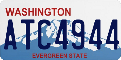 WA license plate ATC4944