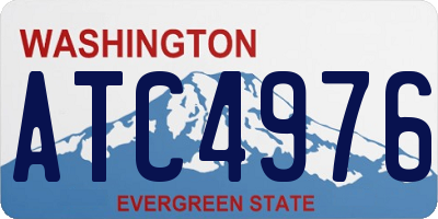 WA license plate ATC4976