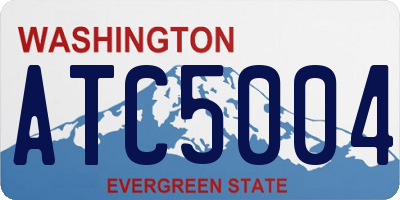 WA license plate ATC5004