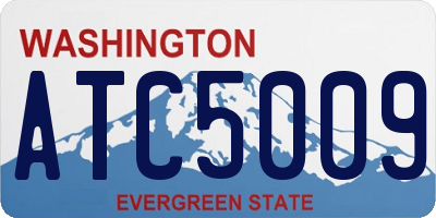 WA license plate ATC5009