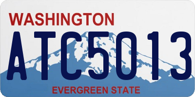 WA license plate ATC5013