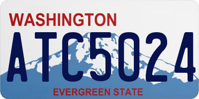 WA license plate ATC5024