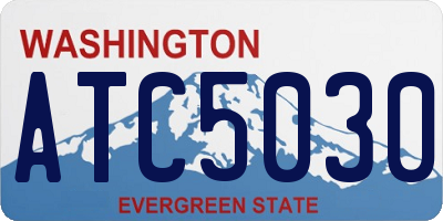 WA license plate ATC5030