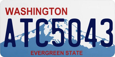 WA license plate ATC5043