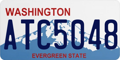 WA license plate ATC5048