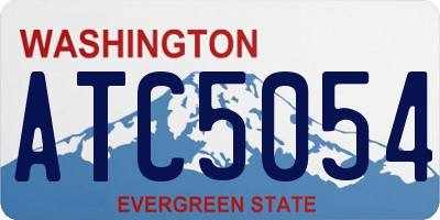 WA license plate ATC5054