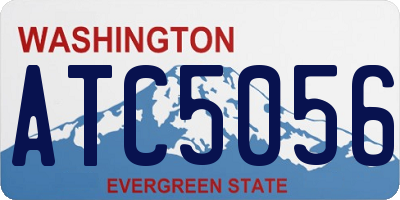 WA license plate ATC5056