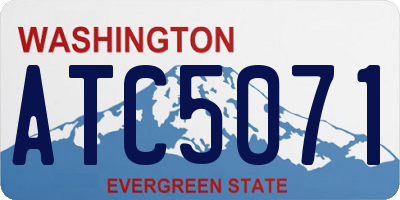 WA license plate ATC5071