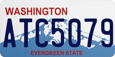 WA license plate ATC5079
