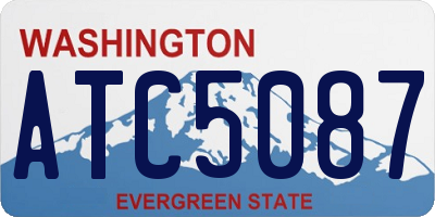 WA license plate ATC5087