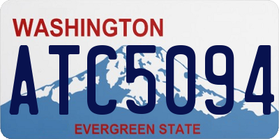 WA license plate ATC5094