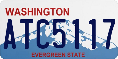 WA license plate ATC5117