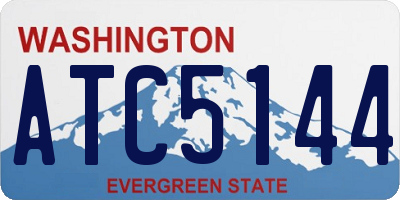 WA license plate ATC5144