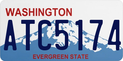 WA license plate ATC5174