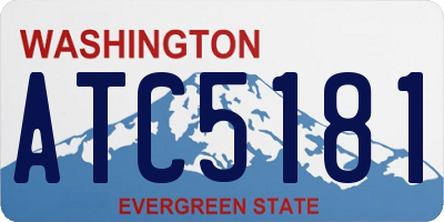 WA license plate ATC5181