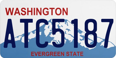 WA license plate ATC5187