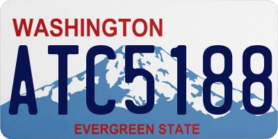WA license plate ATC5188