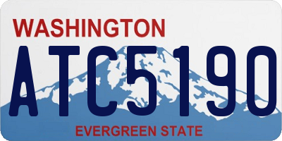 WA license plate ATC5190