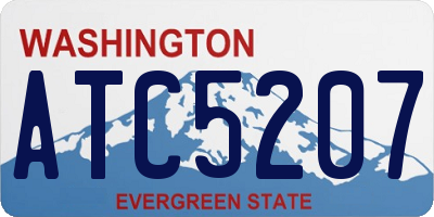 WA license plate ATC5207