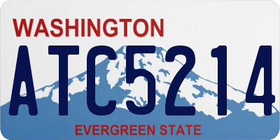 WA license plate ATC5214