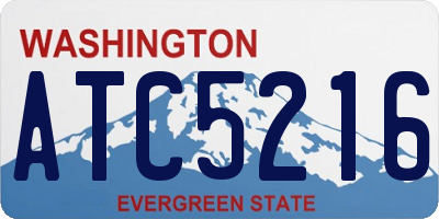 WA license plate ATC5216