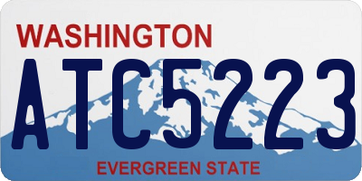 WA license plate ATC5223
