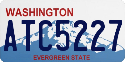 WA license plate ATC5227